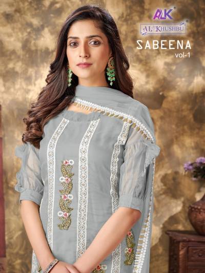 SABEENA VOL-1 BY ALK DESIGNER EMBROIDERY SALWAR KAMEEZ MANUFACTURER IN INDIA